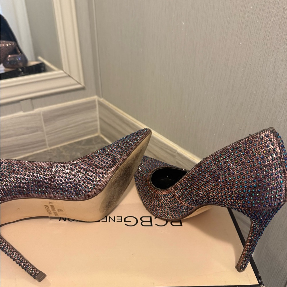 Elegant Multicolor Glitter Heels - Picture 5 of 5